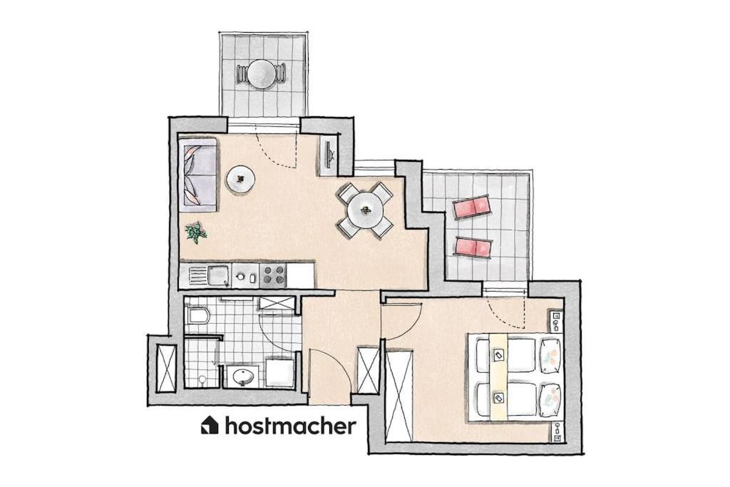 Sunny 1Br Home With Balcony By Hm Wien Ngoại thất bức ảnh